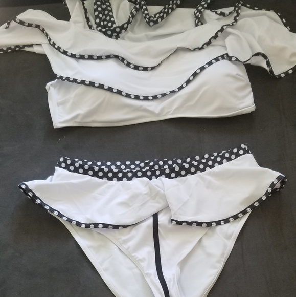 Plus Size Two Piece Swim Suit - Picture 5 of 7